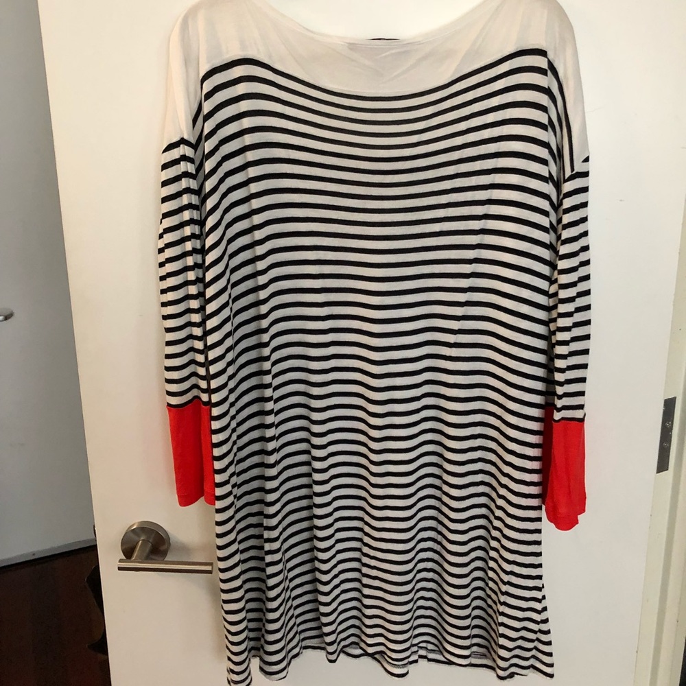 Black and white BCBG dress